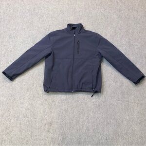 Glacier’s Edge Full Zip Rain Jacket Dark Grey Men Size XL Extra Large